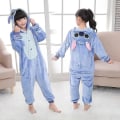 Miniatyrbilde 2 av 3: Disney Lilo & Stitch En-delt Pyjamas Barn Plush Newway Onesies Vinter Varme Klær Julegave_Newway 1 130CM(9-10T)