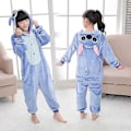 Miniatyrbillede 2 af 3: Disney Lilo & Stitch heldragt pyjamas børn plys Newway Onesies vinter varmt tøj julegave_Newway 1 110CM(5-6T)