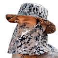 Miniatyrbillede 3 af 5: Camouflage fiskehat - Justerbar hagerem solbeskyttelse vindafvisende