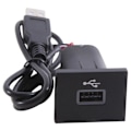 Miniatyrbilde 1 av 5: Bil USB-inngangsadapter Audio Radio U-Disk Flash Socket Interface-kabel for Focus 2 Mk2 2009-2011 Black