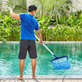 Miniatyrbillede 4 af 5: (Arbejdernes Dag-kampagne!) Pool Skimmer Net, Kraftig Løvhøv, Rengøringsværktøj med Fint Net