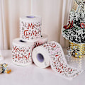 Miniatyrbild 3 av 5: Jultoalettpapper, toalettpapper med jultema, toalettpapper för badrummet, toalettpapper med roliga motiv, toalettpapper med julbrev för jul