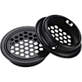 Miniatyrbillede 2 af 5: 10 stk. Runde rustfrie stål ventilationsgitter Runde rustfrie stål ventilationsgitter 10 stk. Sorte ventilationsgitter
