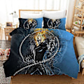Miniatyrbild 5 av 5: v4747 Sängkläder Ghost Rider Sängset 3 delar Påslakan Örngott Storlekar 3A Sängkläder IU4747 135x200cm 53x78in