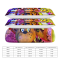 Miniatyrbild 2 av 5: v1185 Five Nightat Freddy Täcke Set Tjockt Mjukt 3-delars Sängklädesset Året Runt Täcke med 2 Örngott för Vuxna Kvinnor Flickor Tonåringar Hemrum 135x200cm 53x78in