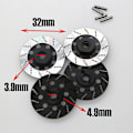 Miniatyrbilde 4 av 5: 4 stk. Metallbremseskive Hjul Felg Boks Metall Hex Adapter 12mm for 1/10 Sakura D4 On-Road Racing RC Bil black