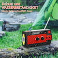 Miniatyrbild 2 av 5: Nödradiomottagare med Vev, Solceller och AM/FM, Inbyggd 4000 mAh