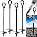 Miniatyrbilde 1 av 4: Jordsanker, 15 Tommer, Heavy Duty, Gravhullbeskyttelse, Telte, Svinger