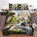 Miniatyrbild 1 av 5: v3668 Sängkläder Dinosauriernas Värld Jurassic World Påslakanset Barn Sängöverkast Sängkläder IU3668 135x200cm 53x78in