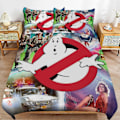 Miniatyrbild 1 av 5: x326 Ghostbusters Påslakanset Mikrofiber Sängkläder 3D-tryckt Lättviktigt 3-delars Täcke, 1 Påslakan och 2 Örngott för Barn Pojke 135x200cm 53x78in