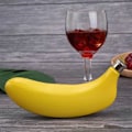 Miniatyrbillede 4 af 5: 2 Pak Bar Drikketilbehør Værktøjer 5 Oz Banan 304 Rustfrit Stål Hip Flask Pot Hjem Køkken Bar Værktøjer Hip Flask yellow