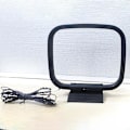 Miniatyrbilde 3 av 5: 1 stk Fm Am Loop Antenne for mottaker med 3-pin mini-kontakt for Sharp Chaine Stereo Av Receiver Black