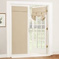 Miniatyrbild 1 av 5: Mörkläggningsgardiner för dörrar och fönster med kardborreband, Termiska gardiner, Isolering Heminredning Sekretess, 2-pack Off White Off White Off White 26X96inch