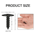 Miniatyrbild 2 av 5: 80-pack Självgängande Skruvar M5 x 16 mm Karosseriskruvar Torx Självgängande Skruvar Svart för Bilskärmar