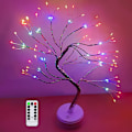 Pikkukuva 1 / 8: Monivärinen LED-puulampi kaukosäätimellä, 108 säädettävää sisätilojen valosarjaa Material: Polyester Material: Polyester
