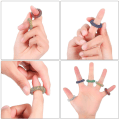 Miniatyrbillede 5 af 5: 12 stk. akupressurring med pigge sensoriske fingerringe massageringe