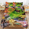 Miniatyrbilde 1 av 5: x593 Ghostbusters Dynetrekk Mikrofiber Sengesett 3D Trykt Lettvekt 3-delt Dynesett, 1 Dynetrekk og 2 Putetrekk for Barn Gutt 200x200cm 78x78in