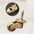 Miniatyrbilde 3 av 5: Set med 4 solide messing universelle hjul 360swivel møbelhjul møbelhjul 25*60mm(diameter * høyde)