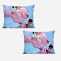 Miniatyrbillede 2 af 5: v593 STEVEN UNIVERSE Blødt 3D Printet Dynebetræk Sengesæt med Dynebetræk 3 Dele Sæt Inkluderer 2 Pudebetræk og 1 Betræk Maskinvaskbar ol59 200x200cm 78x78in