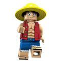 Miniatyrbillede 3 af 5: One Piece sæt byggeklodser minifigurer 14 typer af Luffy Qiaoban Nami små partikel legetøj