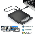 Miniatyrbillede 2 af 5: Eksternt Cd Dvd-drev, Usb 2.0 Slim Protable Eksternt Cd-rw-drev Dvd-rw-brænder Skriver Afspiller Til Bærbar Computer Notebook Pc Desktop Computer, Sort