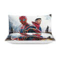Pikkukuva 3 / 5: c123 Spider-Man -vuodevaatesetti, 3-osainen pehmeä ja lämmin vuodevaatesetti, jossa 1 pussilakana ja 2 tyynyliinaa makuuhuoneeseen, ympärivuotiseen käyttöön hno123 200x200cm 78x78in