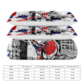 Miniatyrbild 2 av 4: v875 Spider-Man 3-delat Bäddset för Enkelsäng - Inkluderar 1 Enkelt Täcke och 2 Örngott - Färgbeständig Mikrofiber - Spider io875 135x200cm 53x78in