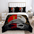 Miniatyrbild 1 av 5: v76 Sängkläder Björnöverdrag Dubbelt Täcke Sängkläder Set Påslakan F-feyenoords fc Överdrag Queen Täcke Set Örngott Täcke 3-Delars Be 135x200cm 53x78in