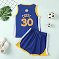 Pikkukuva 3 / 7: NBA Golden State Warriors Stephen Curry #30 Koripallopaita Sininen cm v 100