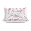 Miniatyrbild 3 av 4: v775 Cinnamoroll 3-delars Bäddset för Enkelsäng - Inkluderar 1 Enkeltäcke och 2 Örngott - Blekningsresistent Mikrofiber - Cinnamoroll io775 135x200cm 53x78in
