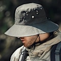 Miniatyrbillede 5 af 5: Herre Sommer Solhat Vindtæt Rem Bred Skygge Anti-UV Solbeskyttelse Sammenfoldelig Bærbar Havearbejde Fiskeri Rejse Kasket Udendørs Fiskerhat khaki