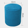 Miniatyrbilde 5 av 5: Stoltrekk Ensfarget Støvtett Elastisk Kantdesign Polyester Stretch Kvadratisk/Rund Pall P Light Coffee