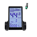 Miniatyrbilde 1 av 5: M5 Elektrisk Sykkel LCD Display Meter 24v 36v 48v 60v E Scooter LCD Panel Skjerm For Fjell Elektrisk Black