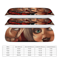Miniatyrbilde 2 av 5: Bride of Chucky 3-delt sengesett, pustende dynetrekk med 2 putevar, mykt sengesett for alle årstider hn4 200x200cm 78x78in