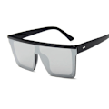 Pikkukuva 1 / 6: Retro mustat neliskanttiset aurinkolasit miehille, merkkisuunnittelija, ulkomuoti, aurinkolasit, klassiset vintage-miesten sävyt, ajo-lasit Gafas De Sol BlackSilver
