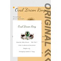 Miniatyrbild 2 av 4: Oval Zirkon Ring, Elegant Retro Damring Set, 3-delad set, Storlek 7, Moderiktig och minimalistisk zirkonring, Kan staplas med legering