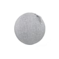 Miniatyrbild 2 av 5: Dammsäker halkfri träningsboll i bomull och linne, praktisk fint stickad yogabollskydd för hemmet Grey with White