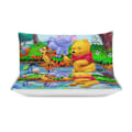 Miniatyrbild 3 av 4: v506 Nalle Puh 3-delat Bäddset för Enkelsäng - Inkluderar 1 Enkelt Täcke och 2 Örngott - Färgbeständig Mikrofiber - Nalle Puh io506 135x200cm 53x78in