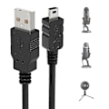Miniatyrbild 1 av 4: Usb-mikrofonkabel för Blue Yeti, 2 m Yeti-mikrofonströmkabel Usb A-hane till Mini-datakabel för Blue Yeti Usb-mikrofon, Blue Snowball Ic