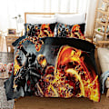 Miniatyrbild 1 av 5: v4747 Sängkläder Ghost Rider Sängset 3 delar Påslakan Örngott Storlekar 3A Sängkläder IU4747 135x200cm 53x78in