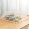 Miniatyrbillede 4 af 5: Foldbar mad net dække flyve anti myg pop-up mad dække paraply måltid grøntsager frugt åndbar dække køkken tilbehør 18inch  48cm
