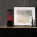 Miniatyrbild 2 av 5: Vulkan Lava Lampa för Vuxna, USB-driven Batteridriven Vulkan Mini Lava Lampor för Barn, Nattlampa för Barn, Stämningsbelysning, Nyhetsbelysning Black