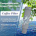 Miniatyrbillede 4 af 5: 4 stk. Espressomaskine Vandfilter Til Claris F088 Aqua Filtersystem, Til ,,nivona