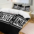 Miniatyrbild 1 av 5: c938 WWE 2 Bädd Täcke Mikrofiber Sängkläder Set Lättviktiga 3-delars Täcke Set, 1 Påslakan och 2 Örngott för Barn ee938 240x260cm 94x102in