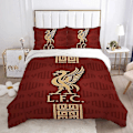 Miniatyrbild 1 av 5: v370 Sängkläder Björnöverdrag Dubbelt Täcke Sängkläder Set Påslakan L-liverpools fc Överdrag Queen Täcke Set Örngott Täcke 3-Delars B 135x200cm 53x78in