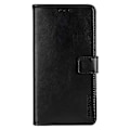 Miniatyrbild 2 av 5: För Samsung Galaxy A15 5G Fodral Crazy Horse Textur Läder Plånboksfodral Black