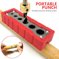 Miniatyrbild 2 av 6: Borrguide, 2/4/6/8/10/12mm Rak Borr Jigg, Bärbar Borrguide Lokaliserare för Exakta Raka Hål i DIY Träbearbetningsprojekt