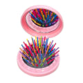 Miniatyrbild 1 av 4: Cartoon Girl Heart Portable Comb Flower Air Cushion Comb With Makeup Mirror  T