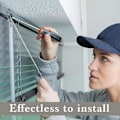 Miniatyrbilde 5 av 5: 4 stk. Blind Wand Tilt Control Wand Tilter for 1 tommers Mini Blind Head Rail Blind Tilt Mekanisme Erstatning med D-formet Gear Tilt Mekanisme Hook C