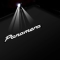 Pikkukuva 1 / 4: 2 kpl Led-auton logon ovenvaloja Porsche Panamera 970 971 2010 - 2014 2015 - 2023 Tervetuliaisvalo Ghost-valaisimen lisävarusteet Red